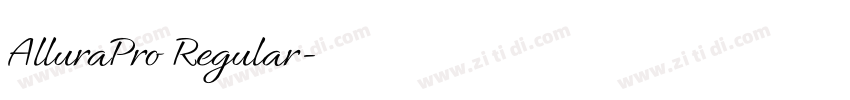 AlluraPro Regular字体转换 AlluraPro Regular字体转换